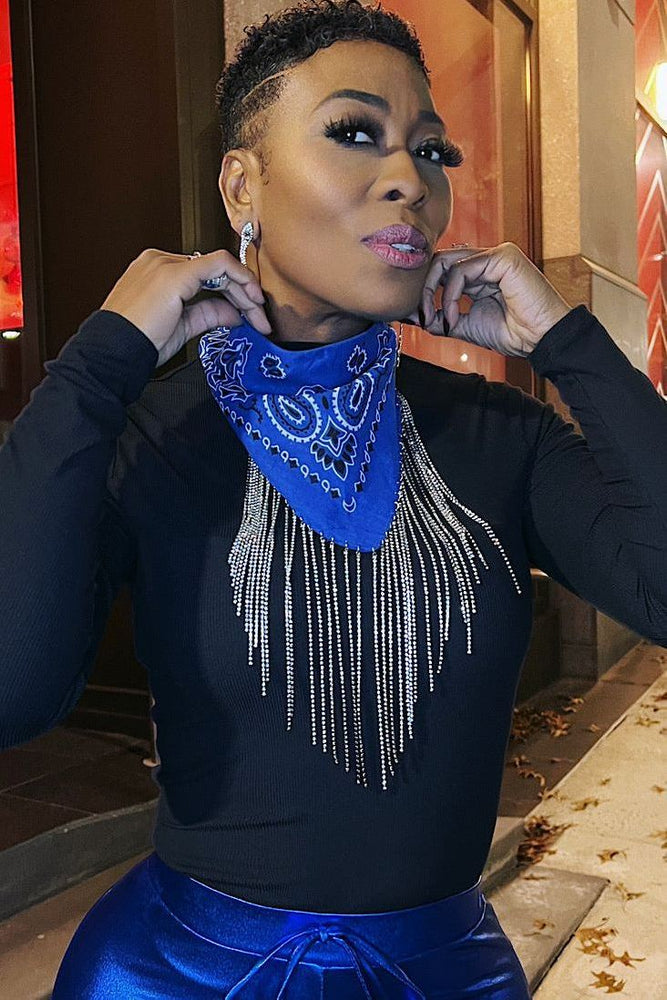 
                      
                        Cowboy Ciara Rhinestone Fringe Scarf
                      
                    