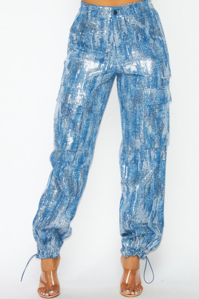 
                      
                        Starry Night Denim & Sequin Jeans
                      
                    