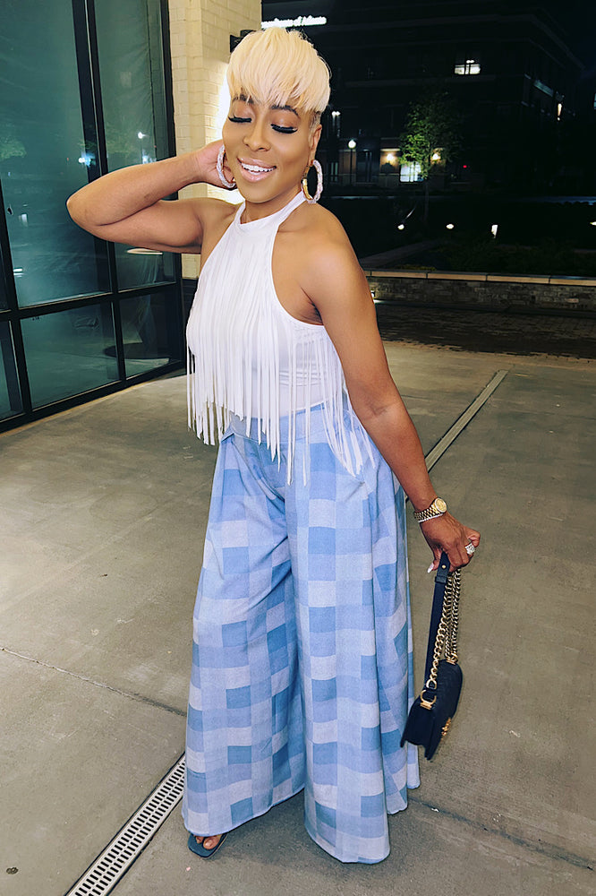 
                      
                        The Derricka Wide Leg Pant
                      
                    