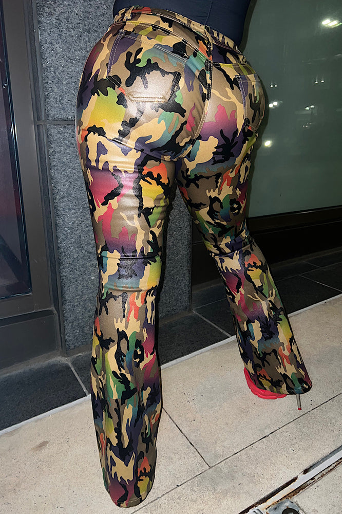 
                      
                        Glossy Camo Pant
                      
                    