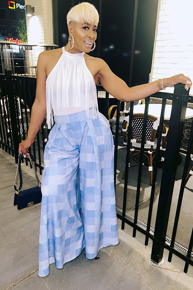 
                      
                        The Derricka Wide Leg Pant
                      
                    