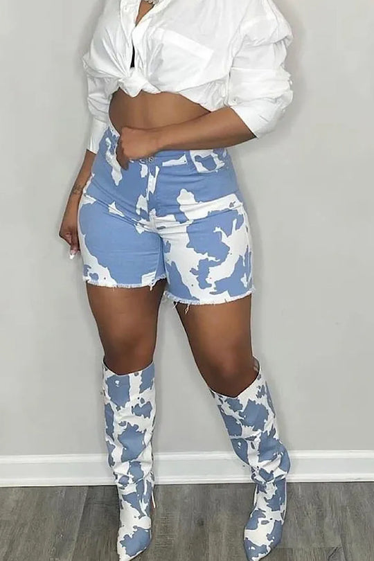 Blu Cowgirl Shorts