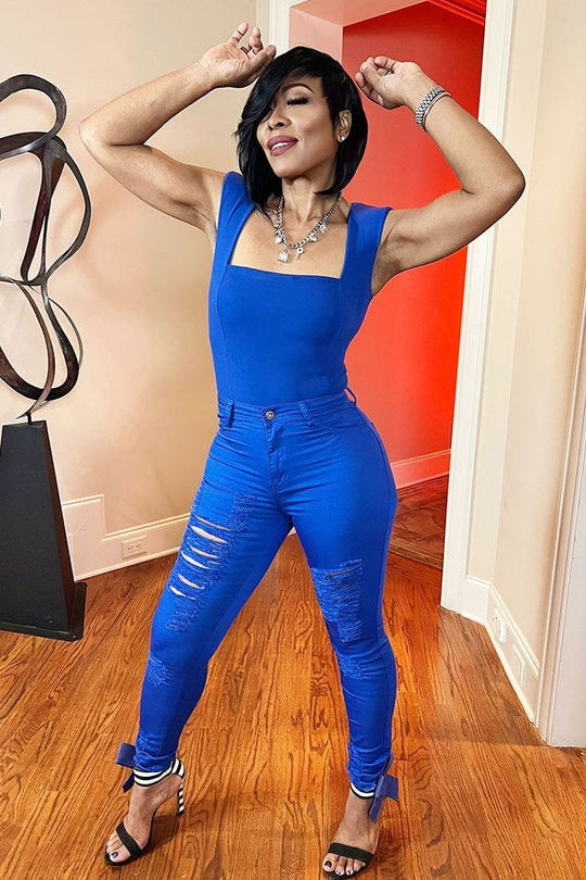 Sugar Shack Bodysuit - Blue
