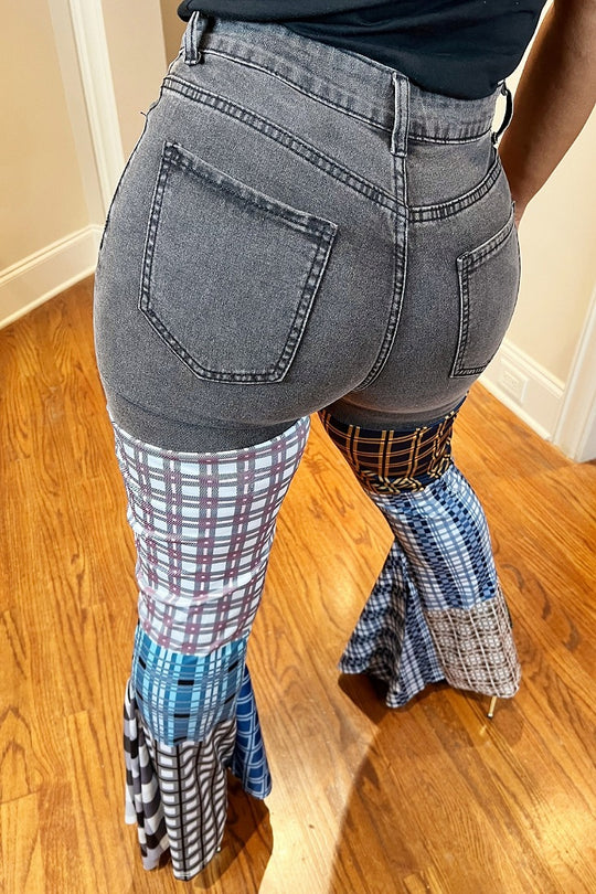 Plaiddy Cake Jeans in Black