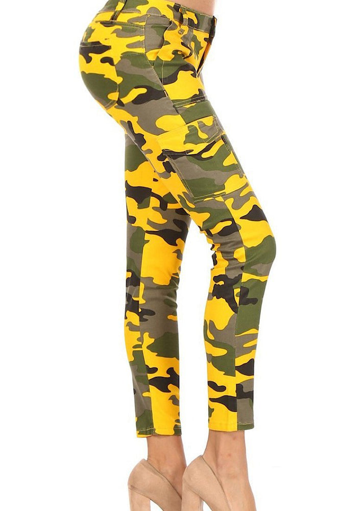 
                      
                        Krazy Kamo Cargo Pant - Yellow - Gritty Soul
                      
                    