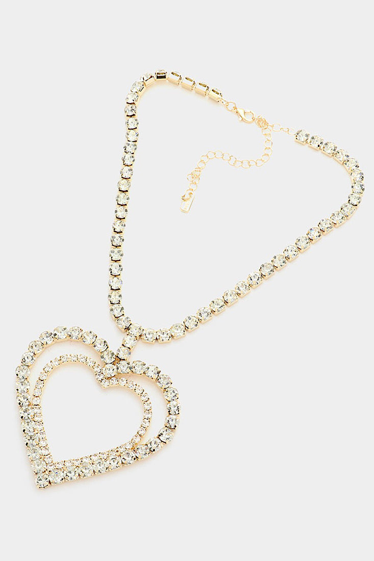 Brilliant Heart Necklace - Gold