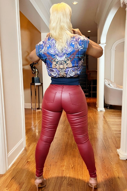 Red Candy Coated Jeans