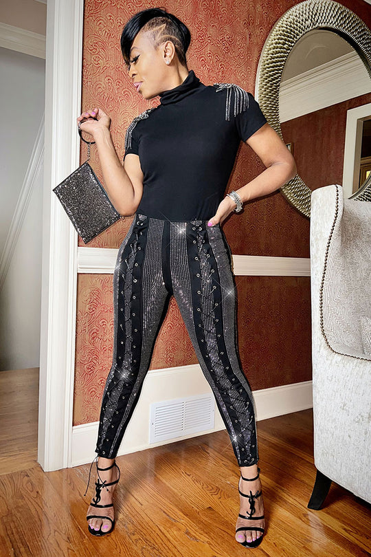 Cleopatra Stones Luxe Leggings Bust-Down Edition
