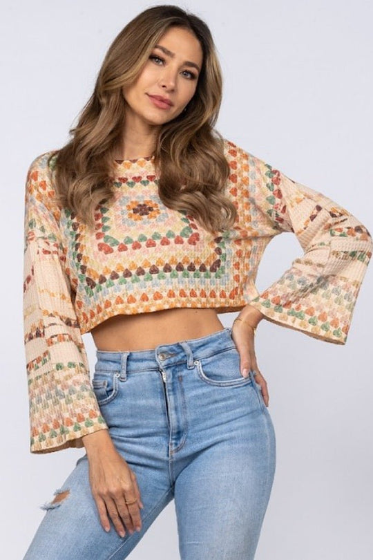 Retro Vibes Cropped Top - Gritty Soul